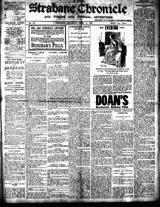 cover page of Strabane Chronicle published on April 17, 1915
