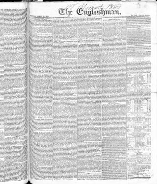 cover page of Englishman published on March 28, 1824