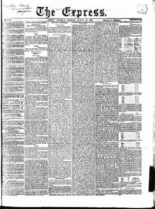 cover page of Express (London) published on August 11, 1864