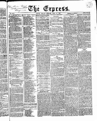 cover page of Express (London) published on April 17, 1865