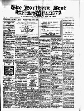 cover page of Northern Scot and Moray & Nairn Express published on April 24, 1915