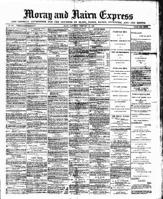cover page of Northern Scot and Moray & Nairn Express published on February 23, 1889
