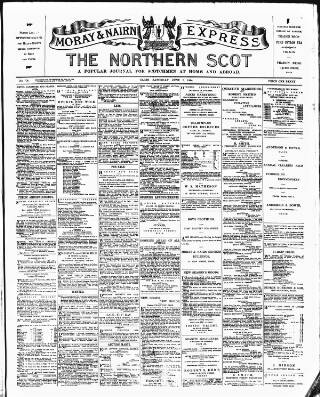 cover page of Northern Scot and Moray & Nairn Express published on June 2, 1894
