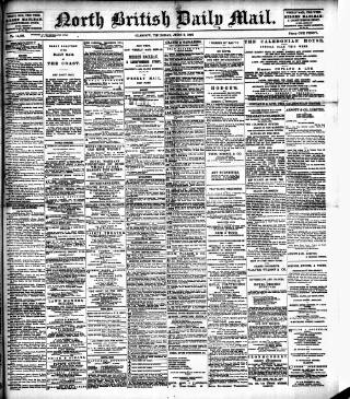 cover page of North British Daily Mail published on June 2, 1892