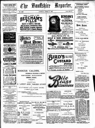 cover page of Banffshire Reporter published on April 27, 1904