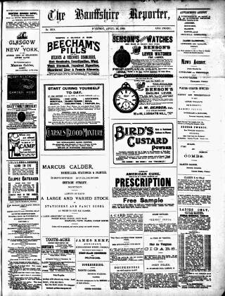 cover page of Banffshire Reporter published on April 19, 1905