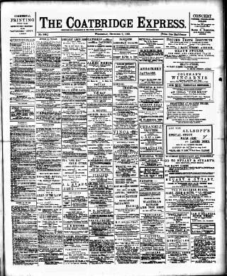 cover page of Coatbridge Express published on December 2, 1903