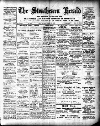 cover page of Strathearn Herald published on March 28, 1936