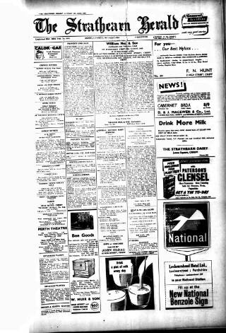 cover page of Strathearn Herald published on August 8, 1959