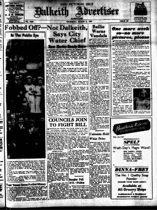 cover page of Dalkeith Advertiser published on March 5, 1953