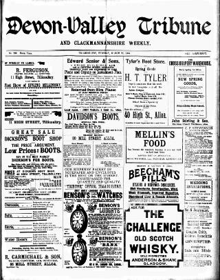 cover page of Devon Valley Tribune published on March 29, 1904