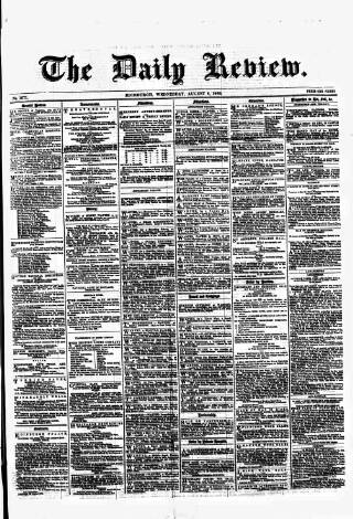 cover page of Daily Review (Edinburgh) published on August 8, 1866