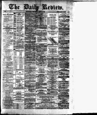 cover page of Daily Review (Edinburgh) published on April 18, 1883