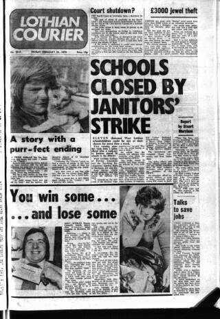 cover page of West Lothian Courier published on February 23, 1979