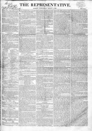 cover page of Representative 1826 published on March 1, 1826