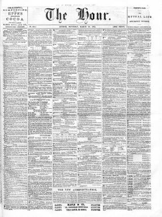 cover page of Hour published on March 28, 1874