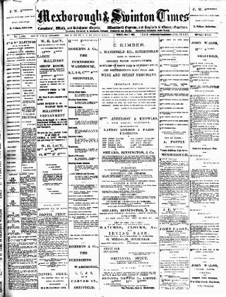 cover page of South Yorkshire Times and Mexborough & Swinton Times published on May 7, 1897