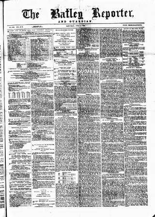 cover page of Batley Reporter and Guardian published on June 2, 1883