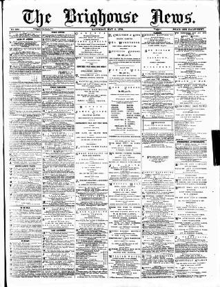 cover page of Brighouse News published on May 11, 1878