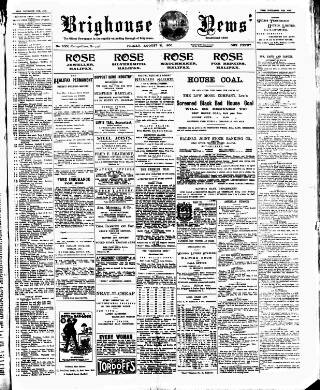 cover page of Brighouse News published on August 11, 1905
