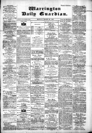 cover page of Warrington Daily Guardian published on March 29, 1897