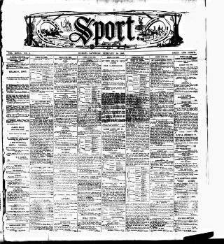 cover page of Sport (Dublin) published on February 24, 1906