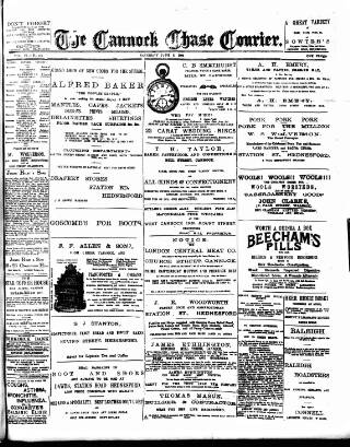 cover page of Cannock Chase Courier published on June 2, 1894