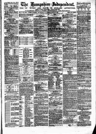 cover page of Hampshire Independent published on March 29, 1882