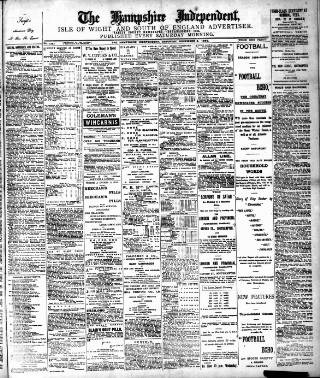 cover page of Hampshire Independent published on December 2, 1899