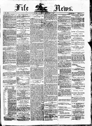 cover page of Fife News published on December 5, 1885