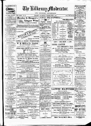 cover page of Kilkenny Moderator published on June 1, 1898