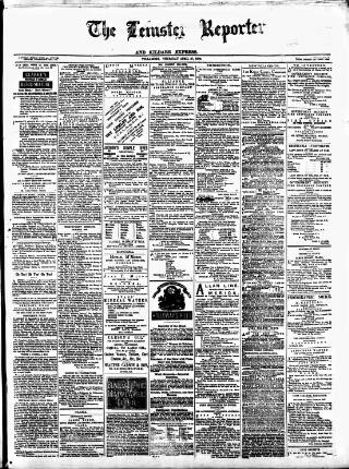 cover page of Leinster Reporter published on April 27, 1876