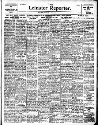 cover page of Leinster Reporter published on June 2, 1917