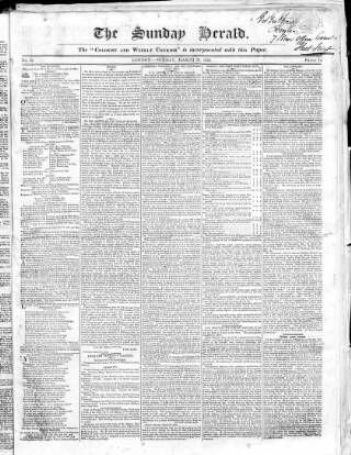 cover page of Colonist and Commercial Weekly Advertiser published on March 27, 1825
