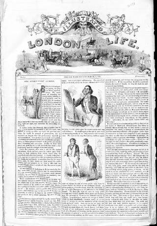 cover page of Illustrated London Life published on March 11, 1843