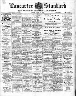cover page of Lancaster Standard and County Advertiser published on April 23, 1909
