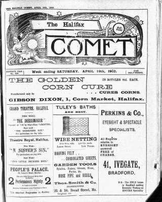 cover page of Halifax Comet published on April 19, 1902