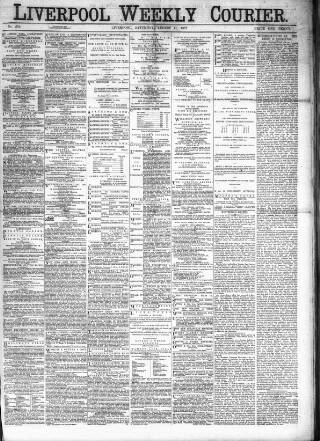 cover page of Liverpool Weekly Courier published on August 11, 1877