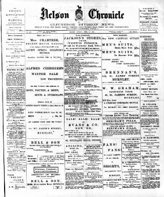 cover page of Nelson Chronicle, Colne Observer and Clitheroe Division News published on April 19, 1901