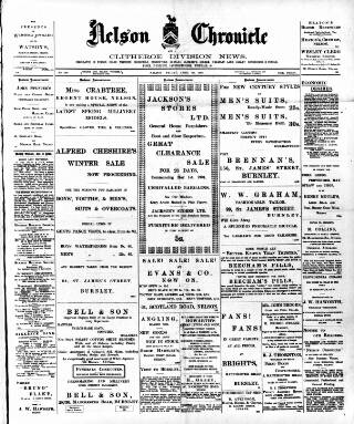 cover page of Nelson Chronicle, Colne Observer and Clitheroe Division News published on April 26, 1901