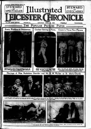 cover page of Leicester Chronicle published on April 25, 1925