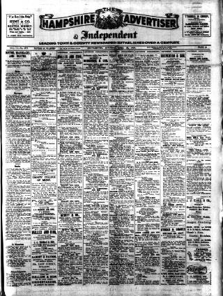 cover page of Hampshire Advertiser published on April 26, 1924