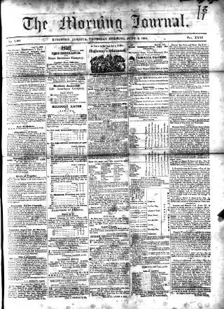 cover page of Morning Journal (Kingston) published on June 2, 1864