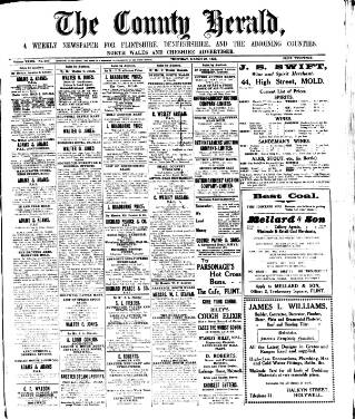 cover page of Flintshire County Herald published on March 29, 1923