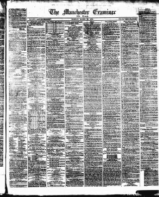 cover page of Manchester Daily Examiner & Times published on March 29, 1875