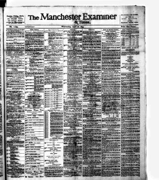 cover page of Manchester Daily Examiner & Times published on April 26, 1893
