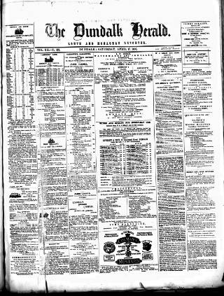 cover page of Dundalk Herald published on April 17, 1880