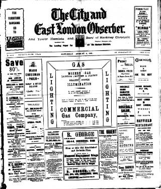 cover page of East London Observer published on August 8, 1931