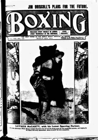 cover page of Boxing published on March 29, 1913