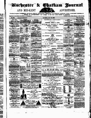 cover page of Rochester, Chatham & Gillingham Journal published on April 26, 1873